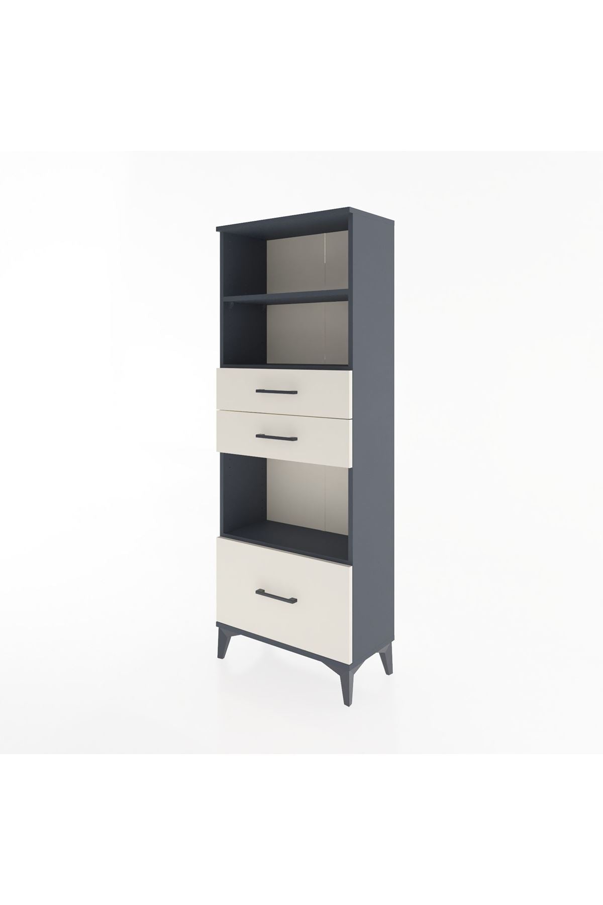Arges Dolap 3 Raflı 3 Çekmeceli 60x30x163 - S20M012V4A