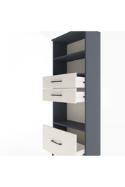 Arges Dolap 3 Raflı 3 Çekmeceli 60x30x163 - S20M012V4A