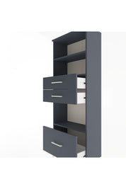 Arges Dolap 3 Raflı 3 Çekmeceli 60x30x163 - S20M012V5A
