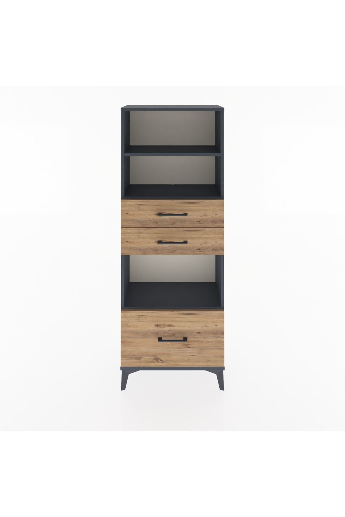 Arges Dolap 3 Raflı 3 Çekmeceli 60x30x163 - S20M012V6A