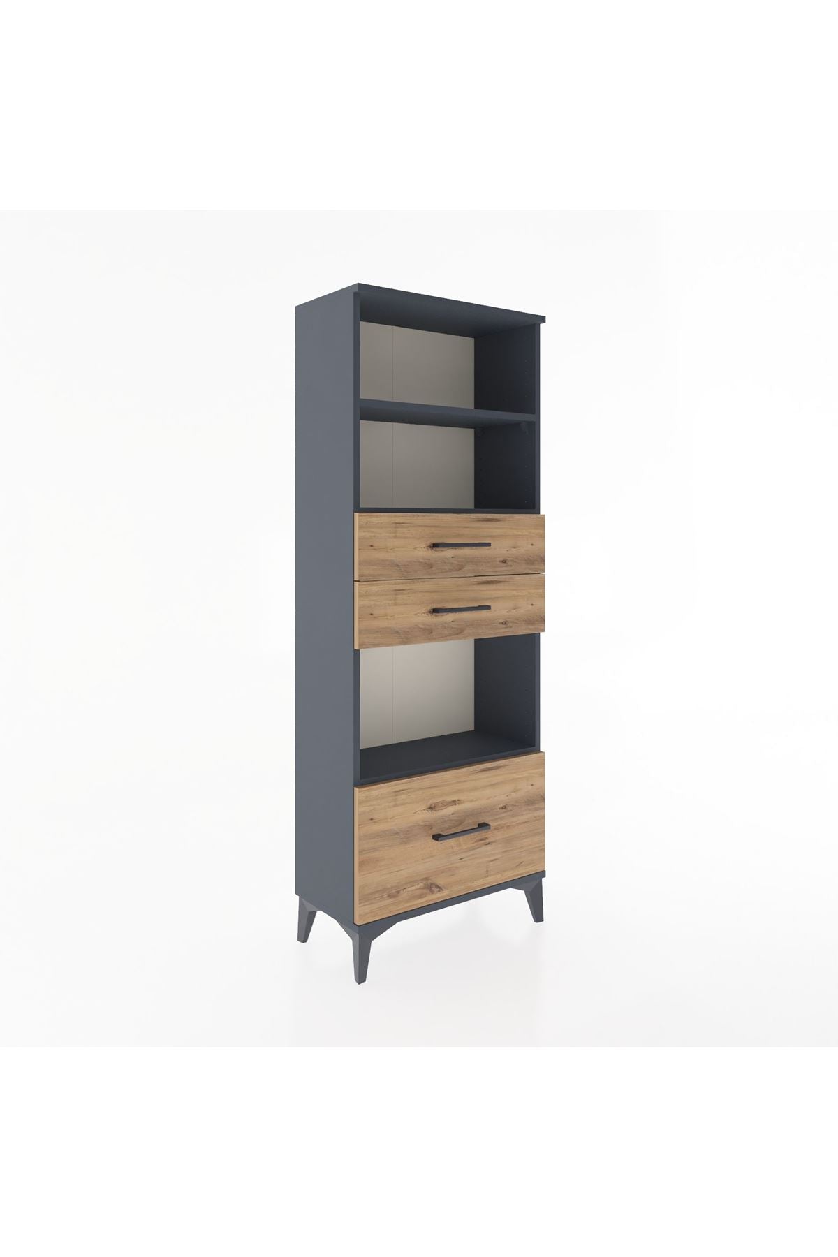 Arges Dolap 3 Raflı 3 Çekmeceli 60x30x163 - S20M012V6A
