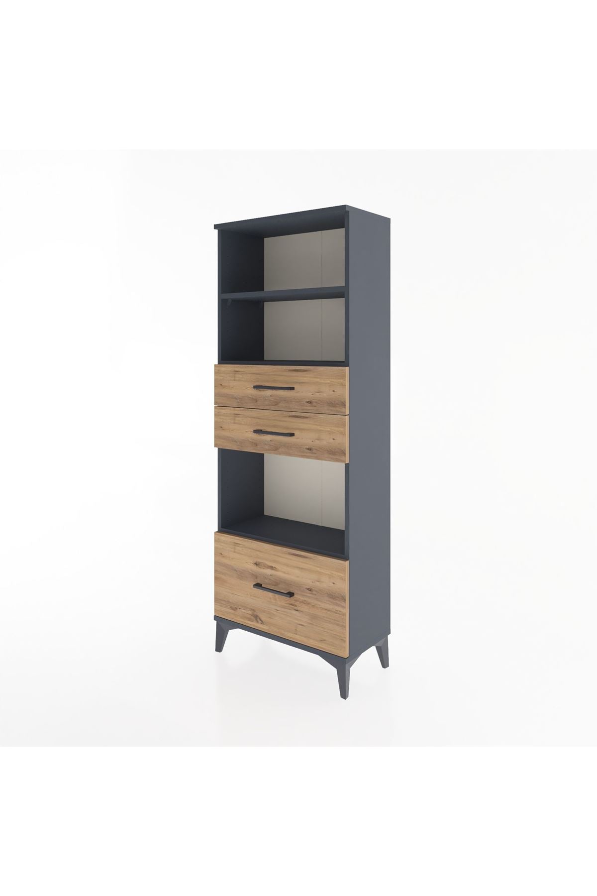 Arges Dolap 3 Raflı 3 Çekmeceli 60x30x163 - S20M012V6A