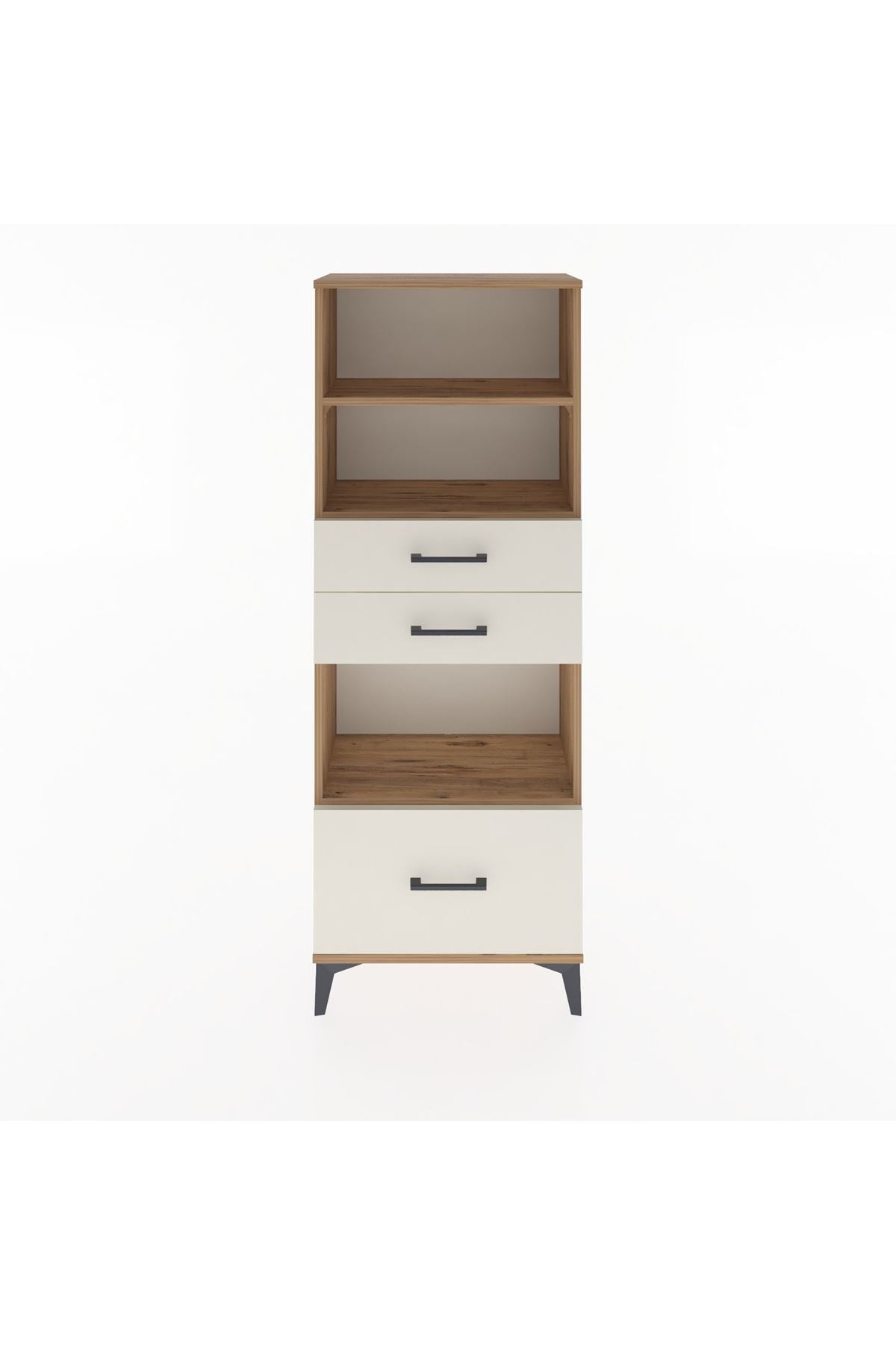 Arges Dolap 3 Raflı 3 Çekmeceli 60x30x163 - S20M012V7A