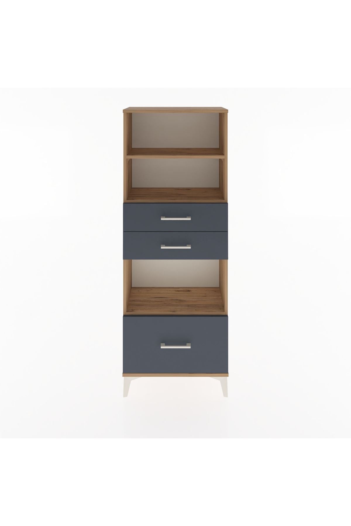 Arges Dolap 3 Raflı 3 Çekmeceli 60x30x163 - S20M012V8A