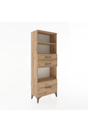 Arges Dolap 3 Raflı 3 Çekmeceli 60x30x163 - S20M012V9A