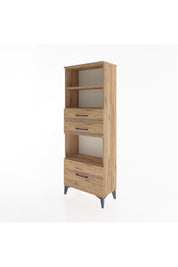 Arges Dolap 3 Raflı 3 Çekmeceli 60x30x163 - S20M012V9A