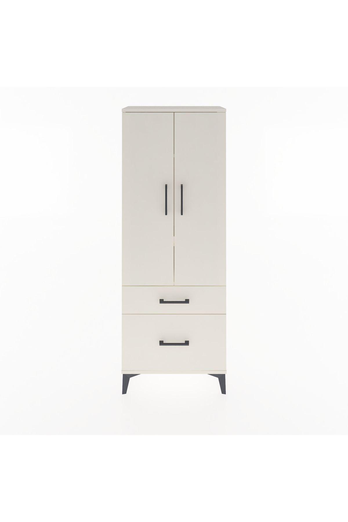 Arges Dolap 3 Raflı 2 Çekmeceli 2 Kapaklı 60x30x163 - S20M013V1A