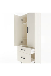 Arges Dolap 3 Raflı 2 Çekmeceli 2 Kapaklı 60x30x163 - S20M013V1A
