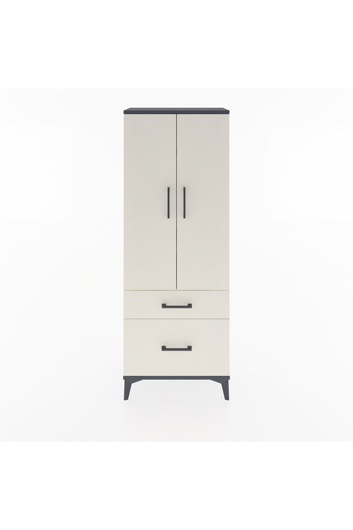 Arges Dolap 3 Raflı 2 Çekmeceli 2 Kapaklı 60x30x163 - S20M013V4A