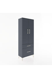 Arges Dolap 3 Raflı 2 Çekmeceli 2 Kapaklı 60x30x163 - S20M013V5A