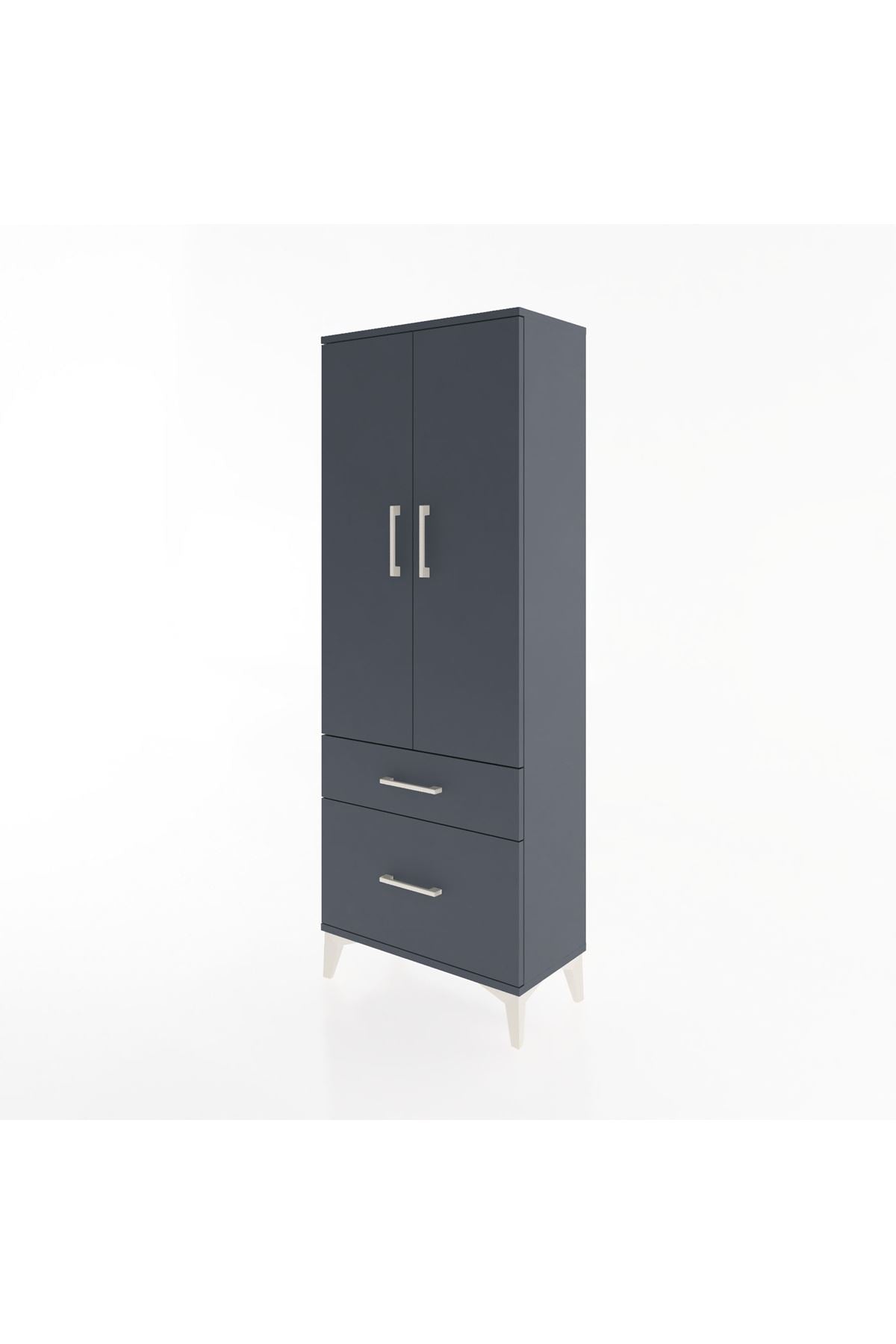 Arges Dolap 3 Raflı 2 Çekmeceli 2 Kapaklı 60x30x163 - S20M013V5A