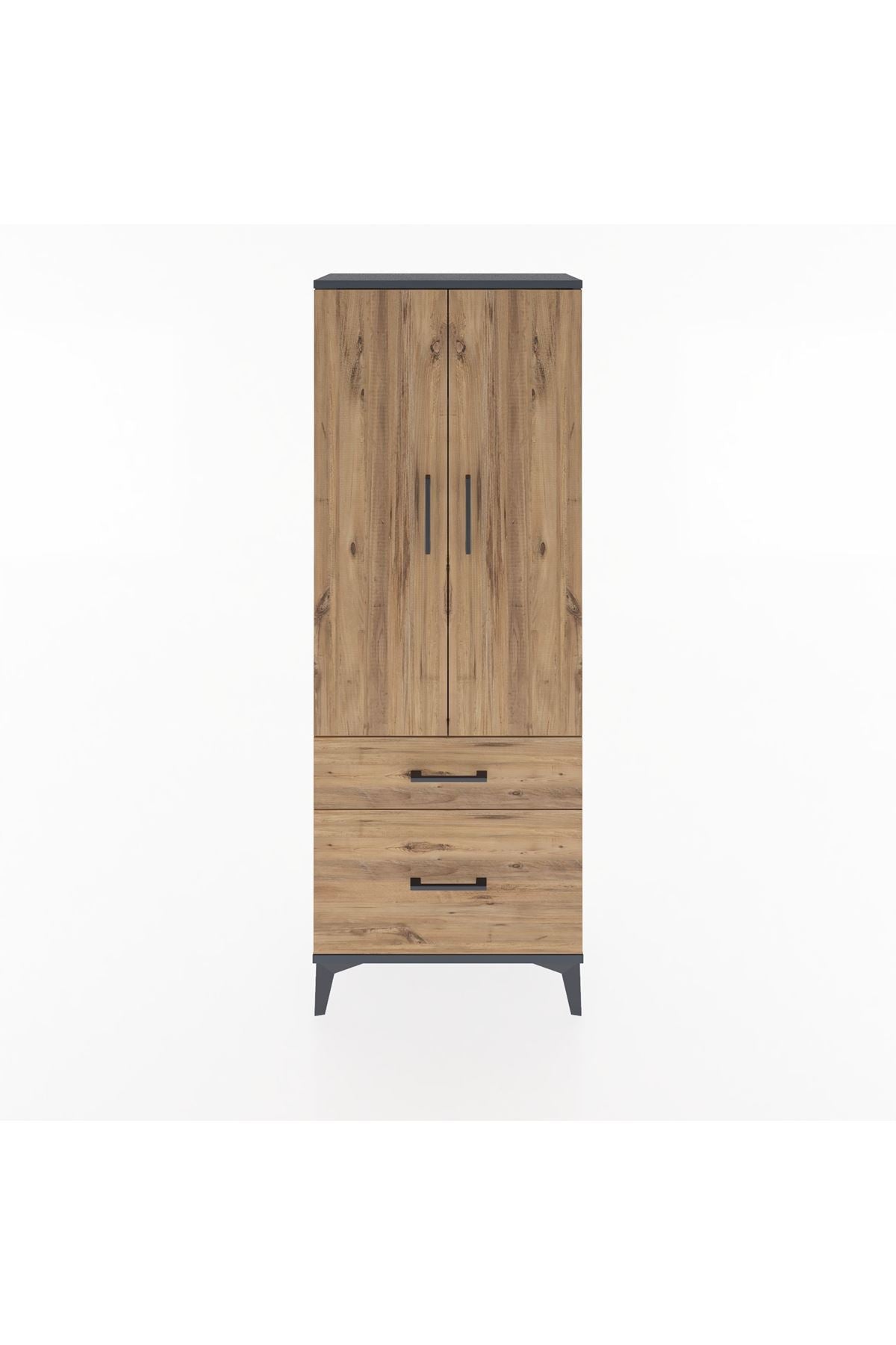 Arges Dolap 3 Raflı 2 Çekmeceli 2 Kapaklı 60x30x163 - S20M013V6A