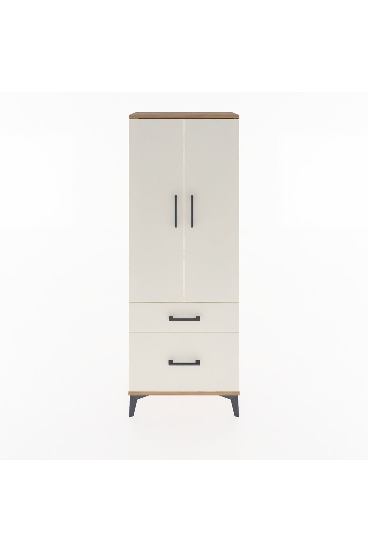 Arges Dolap 3 Raflı 2 Çekmeceli 2 Kapaklı 60x30x163 - S20M013V7A