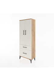 Arges Dolap 3 Raflı 2 Çekmeceli 2 Kapaklı 60x30x163 - S20M013V7A
