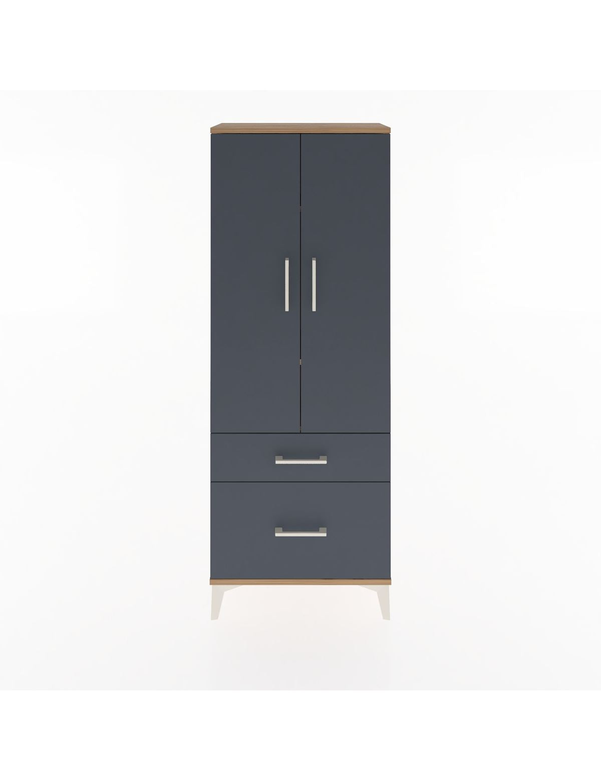 Arges Dolap 3 Raflı 2 Çekmeceli 2 Kapaklı 60x30x163 - S20M013V8A
