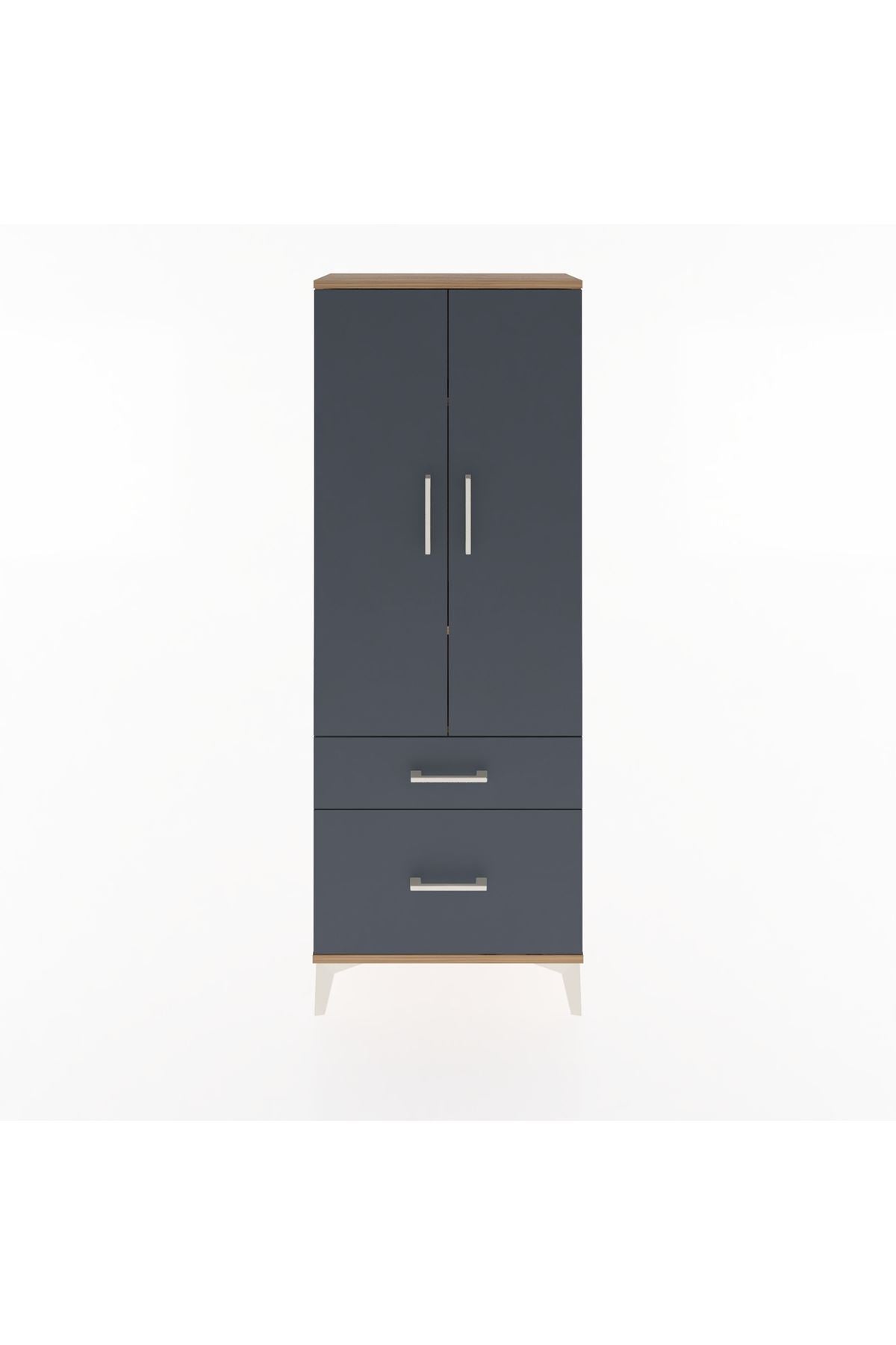 Arges Dolap 3 Raflı 2 Çekmeceli 2 Kapaklı 60x30x163 - S20M013V8A
