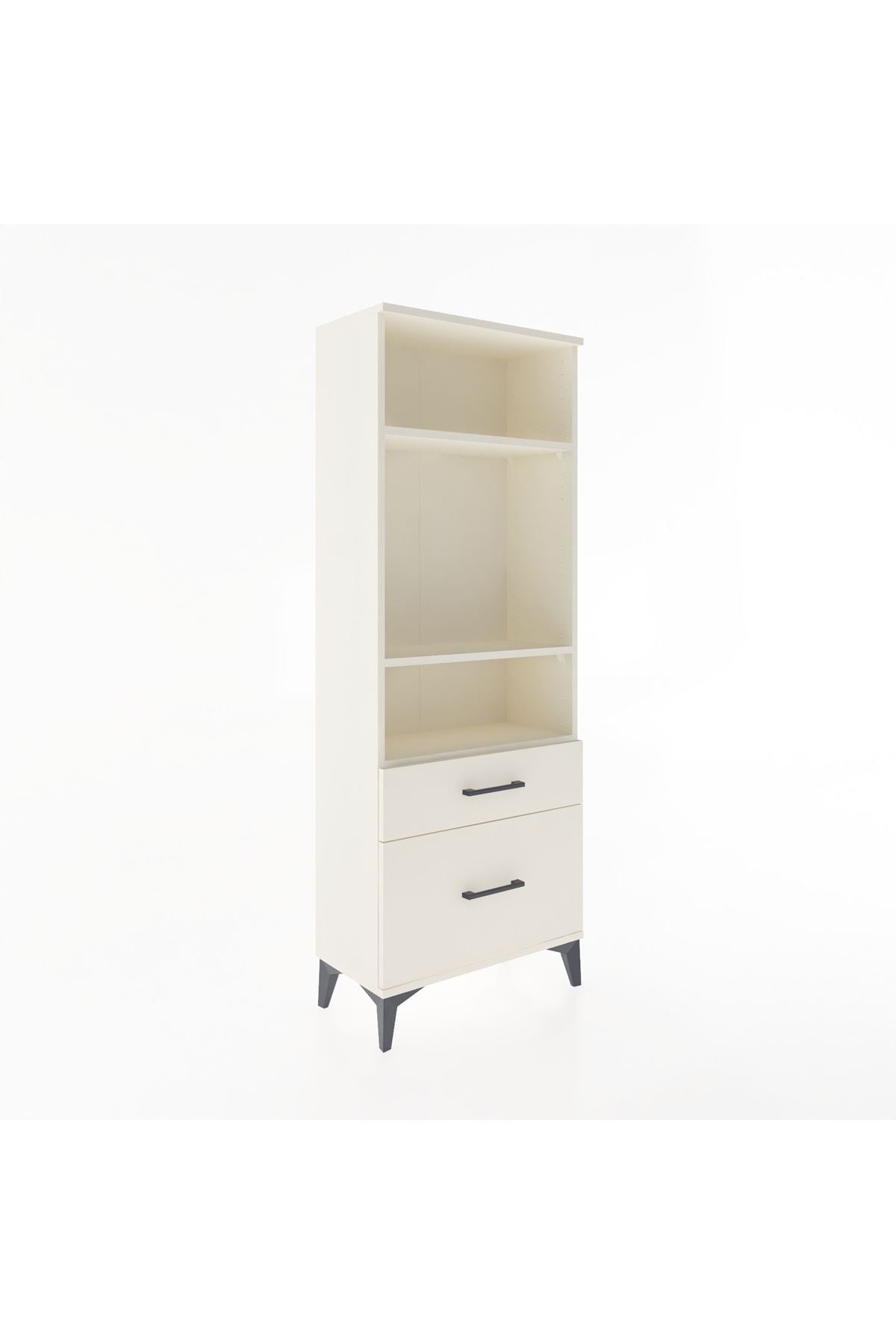 Arges Dolap 3 Raflı 2 Çekmeceli 60x30x163 - S20M014V1A
