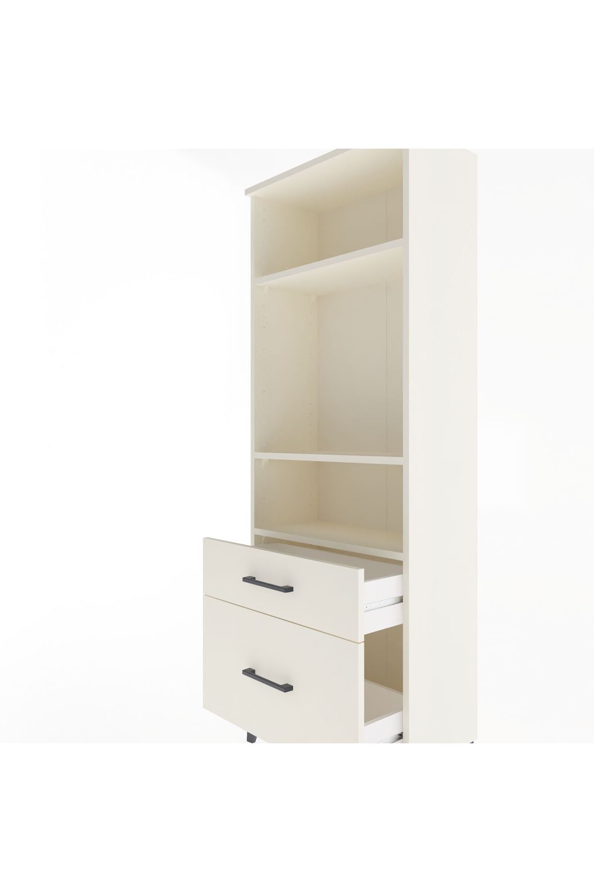 Arges Dolap 3 Raflı 2 Çekmeceli 60x30x163 - S20M014V1A