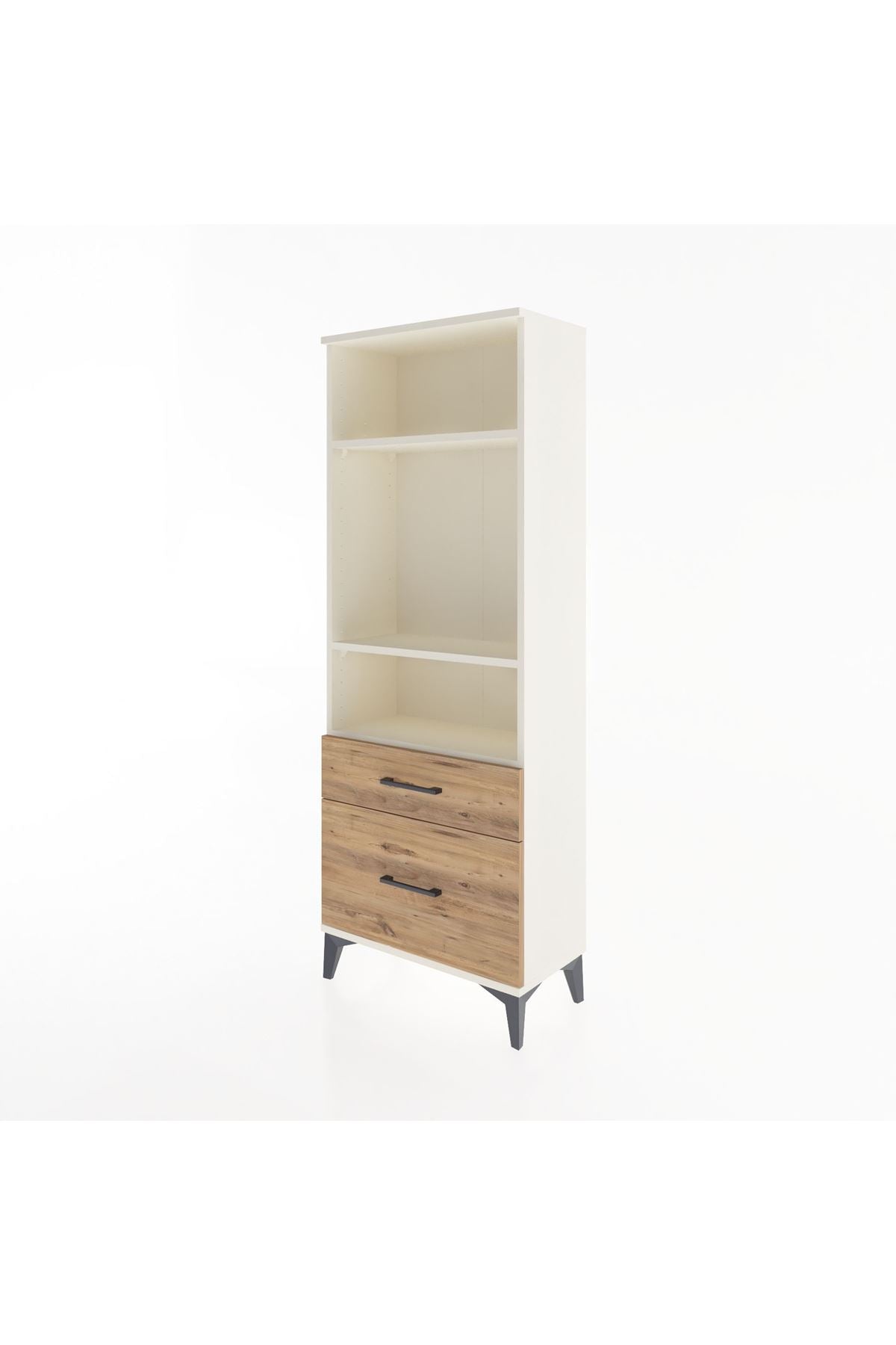 Arges Dolap 3 Raflı 2 Çekmeceli 60x30x163 - S20M014V3A