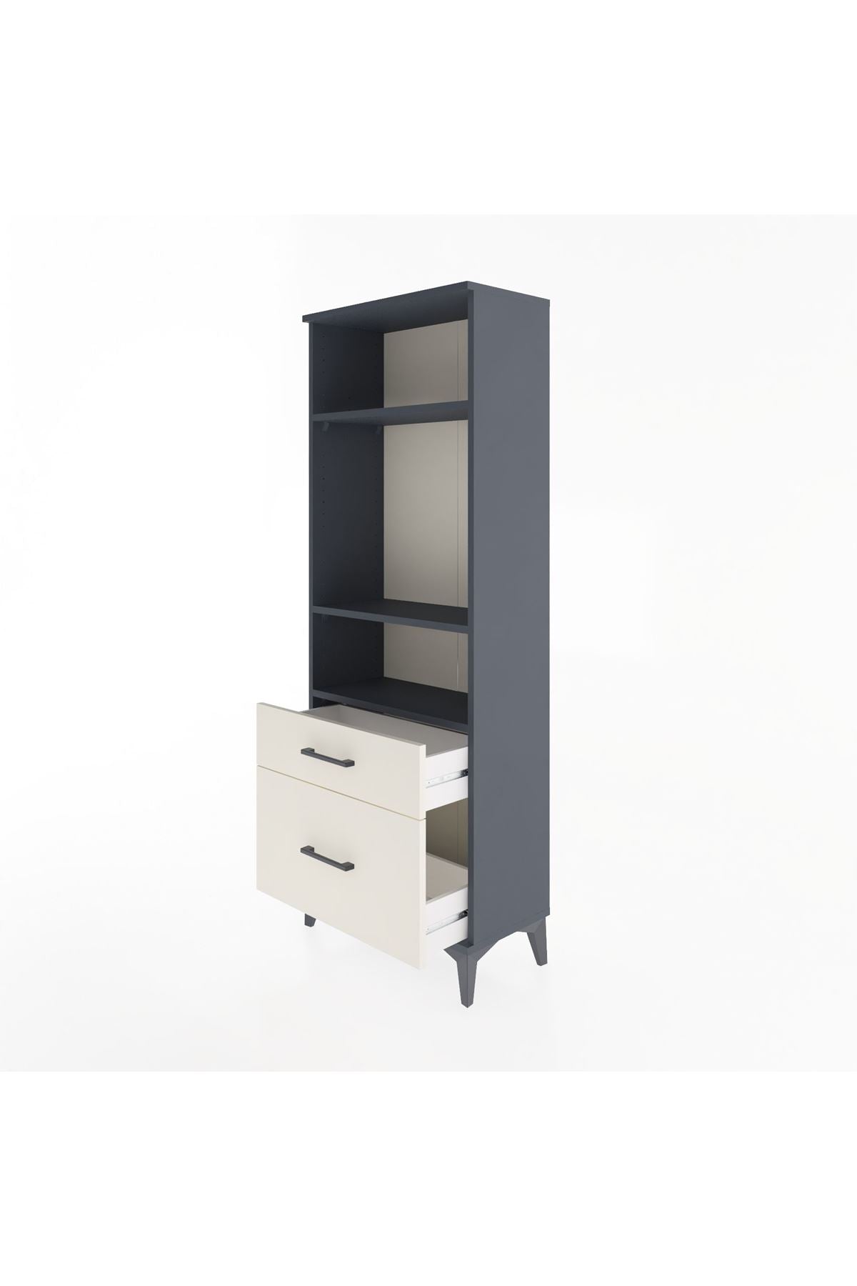 Arges Dolap 3 Raflı 2 Çekmeceli 60x30x163 - S20M014V4A