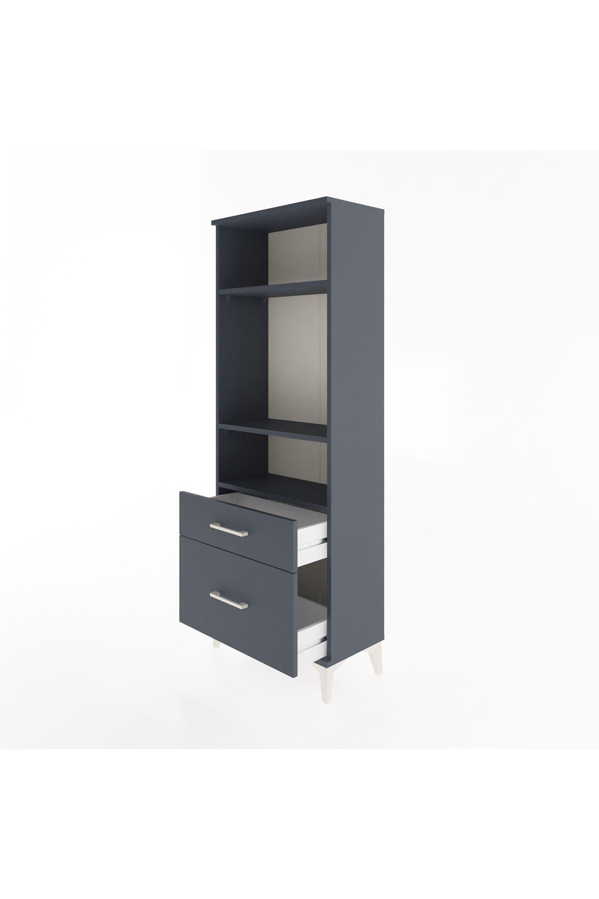 Arges Dolap 3 Raflı 2 Çekmeceli 60x30x163 - S20M014V5A