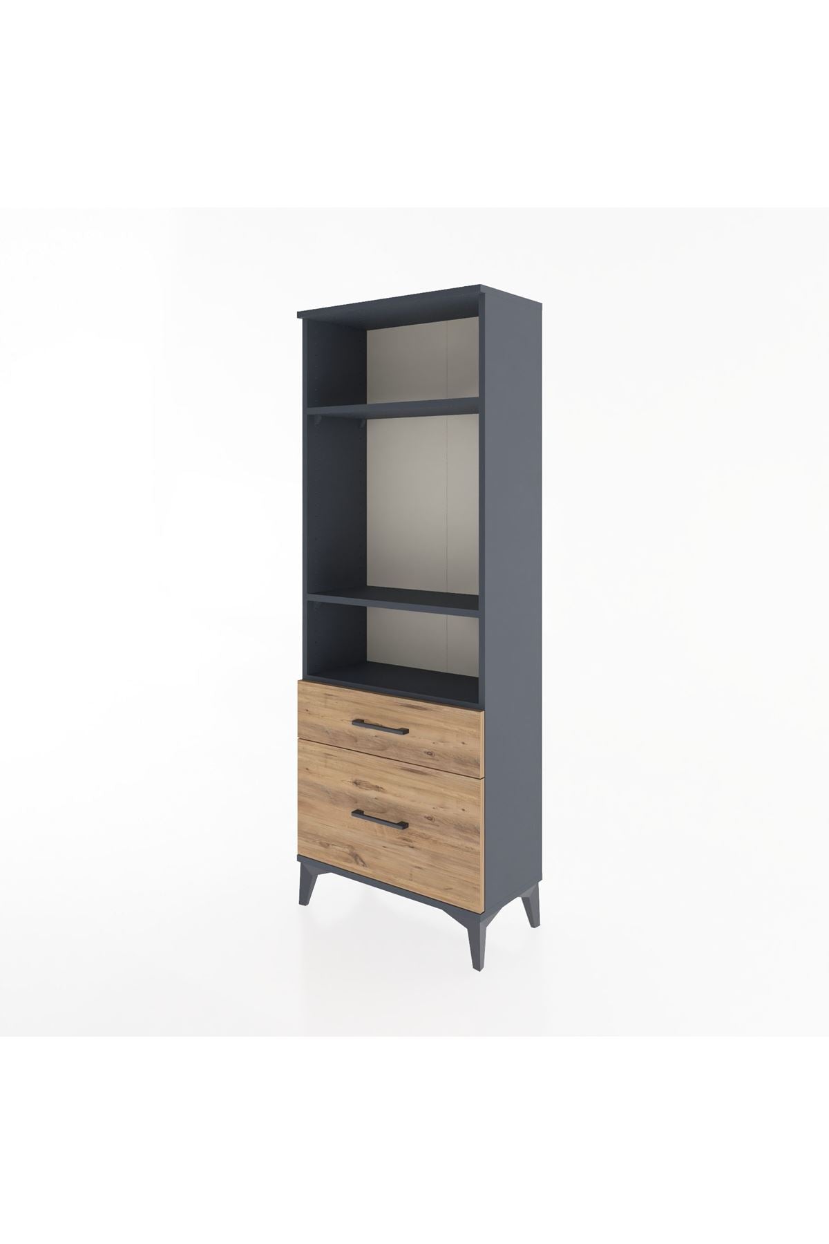 Arges Dolap 3 Raflı 2 Çekmeceli 60x30x163 - S20M014V6A