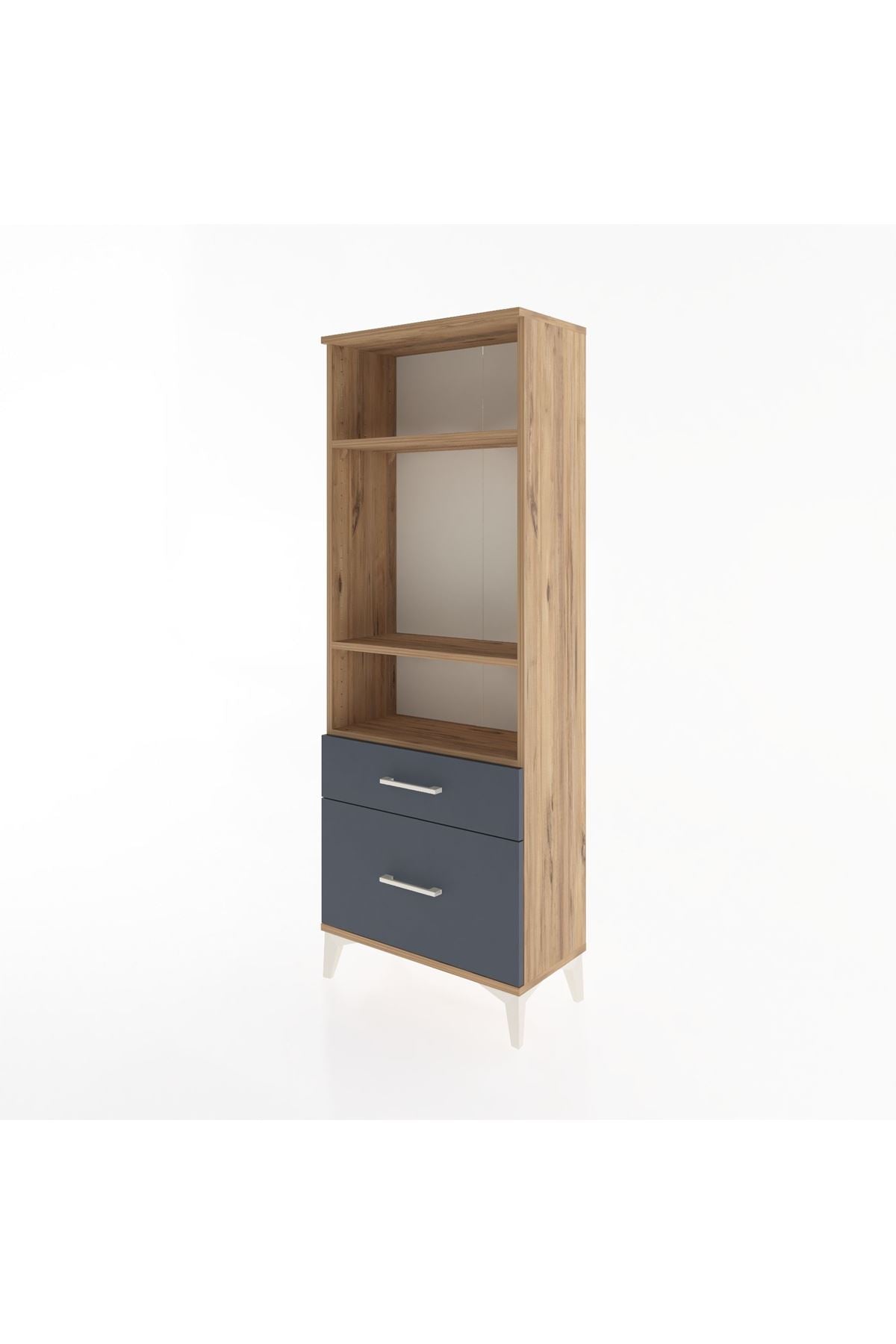 Arges Dolap 3 Raflı 2 Çekmeceli 60x30x163 - S20M014V8A