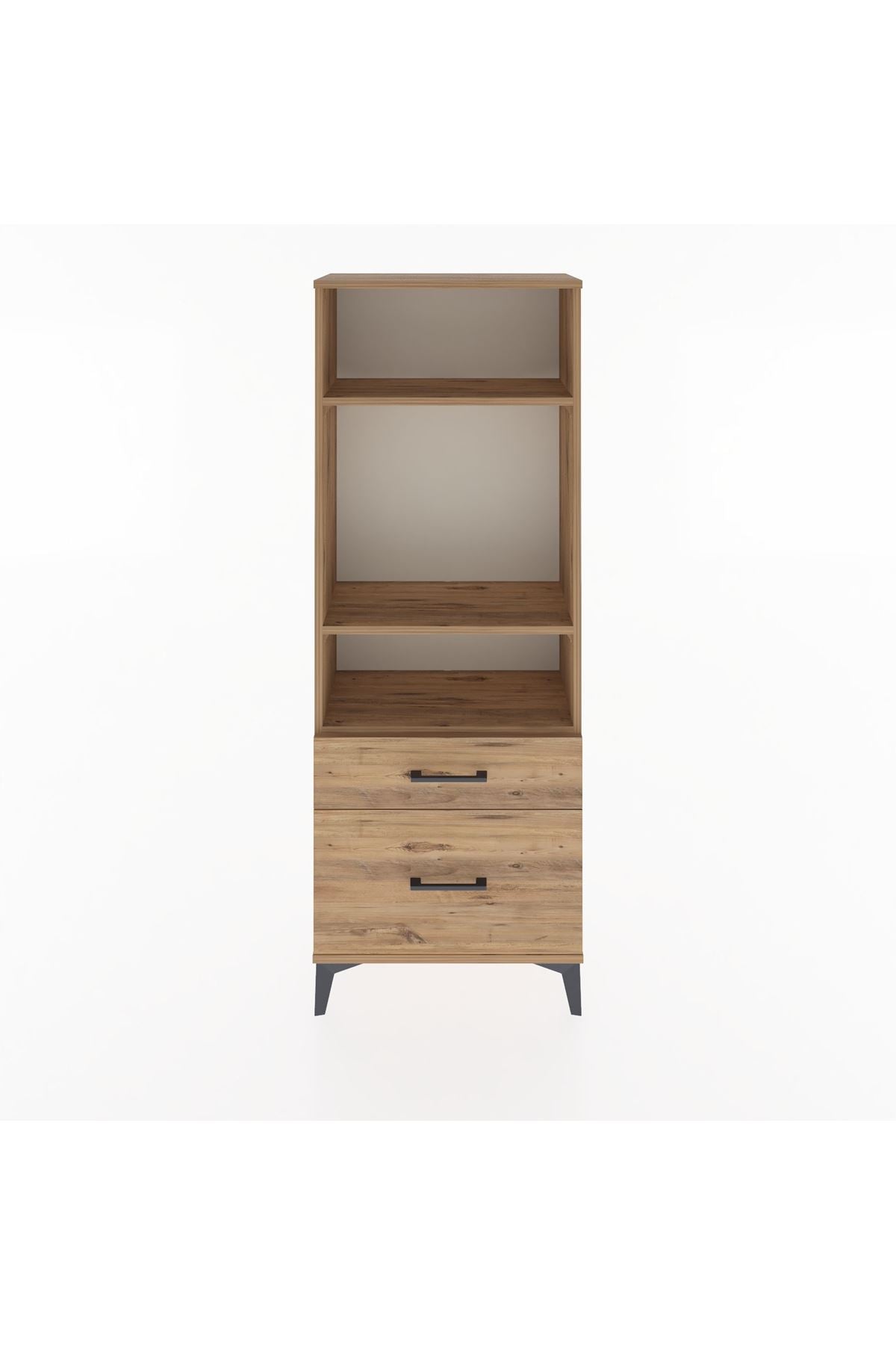 Arges Dolap 3 Raflı 2 Çekmeceli 60x30x163 - S20M014V9A