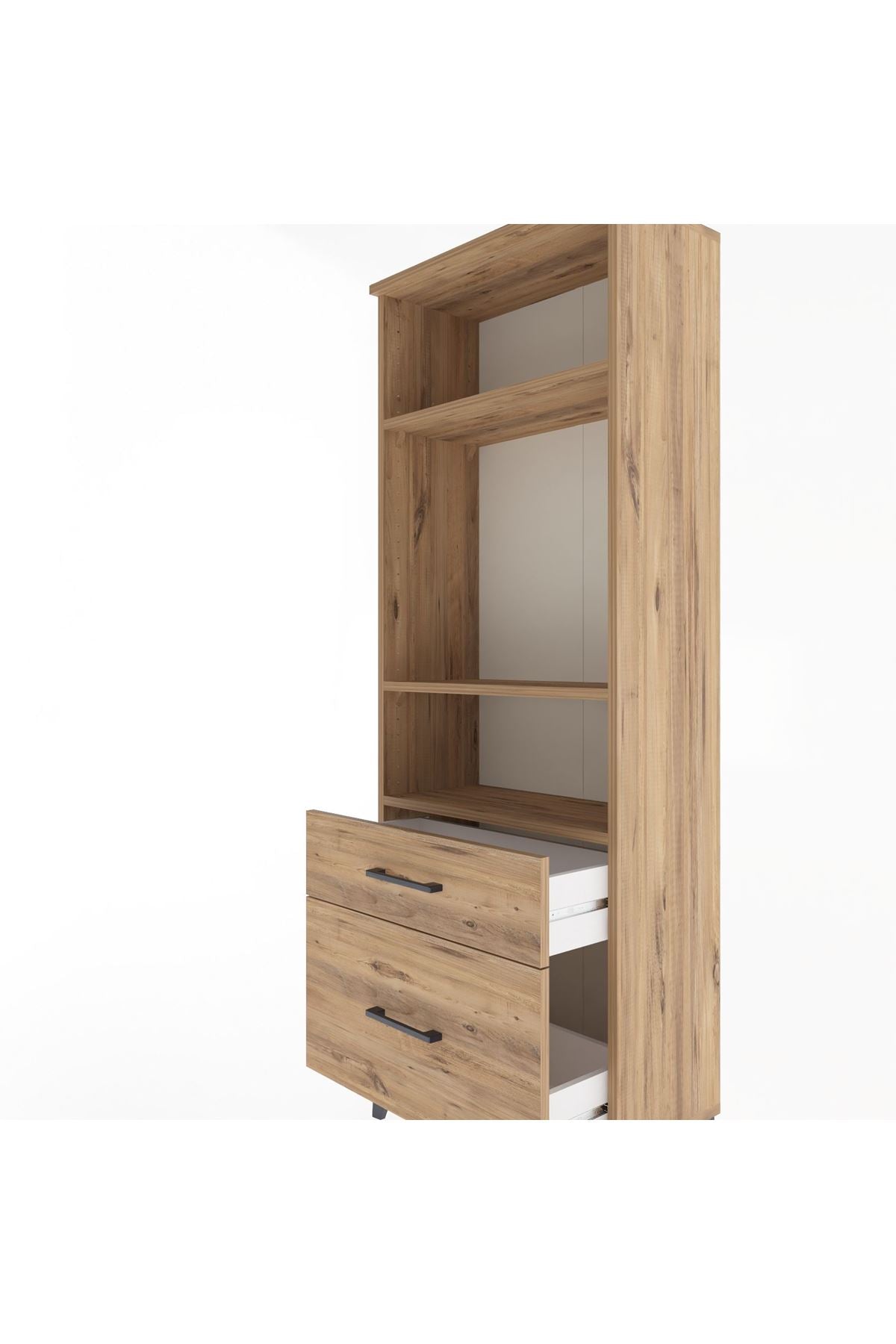 Arges Dolap 3 Raflı 2 Çekmeceli 60x30x163 - S20M014V9A