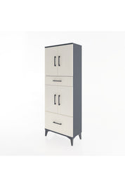 Arges Dolap 4 Raflı 2 Çekmeceli 4 Kapaklı 60x30x163 - S20M015V4A