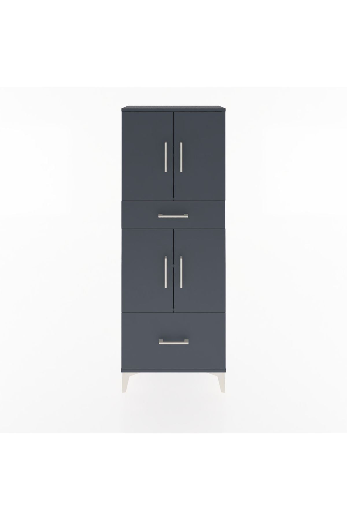 Arges Dolap 4 Raflı 2 Çekmeceli 4 Kapaklı 60x30x163 - S20M015V5A