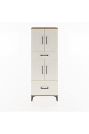 Arges Dolap 4 Raflı 2 Çekmeceli 4 Kapaklı 60x30x163 - S20M015V7A