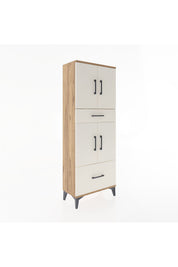Arges Dolap 4 Raflı 2 Çekmeceli 4 Kapaklı 60x30x163 - S20M015V7A