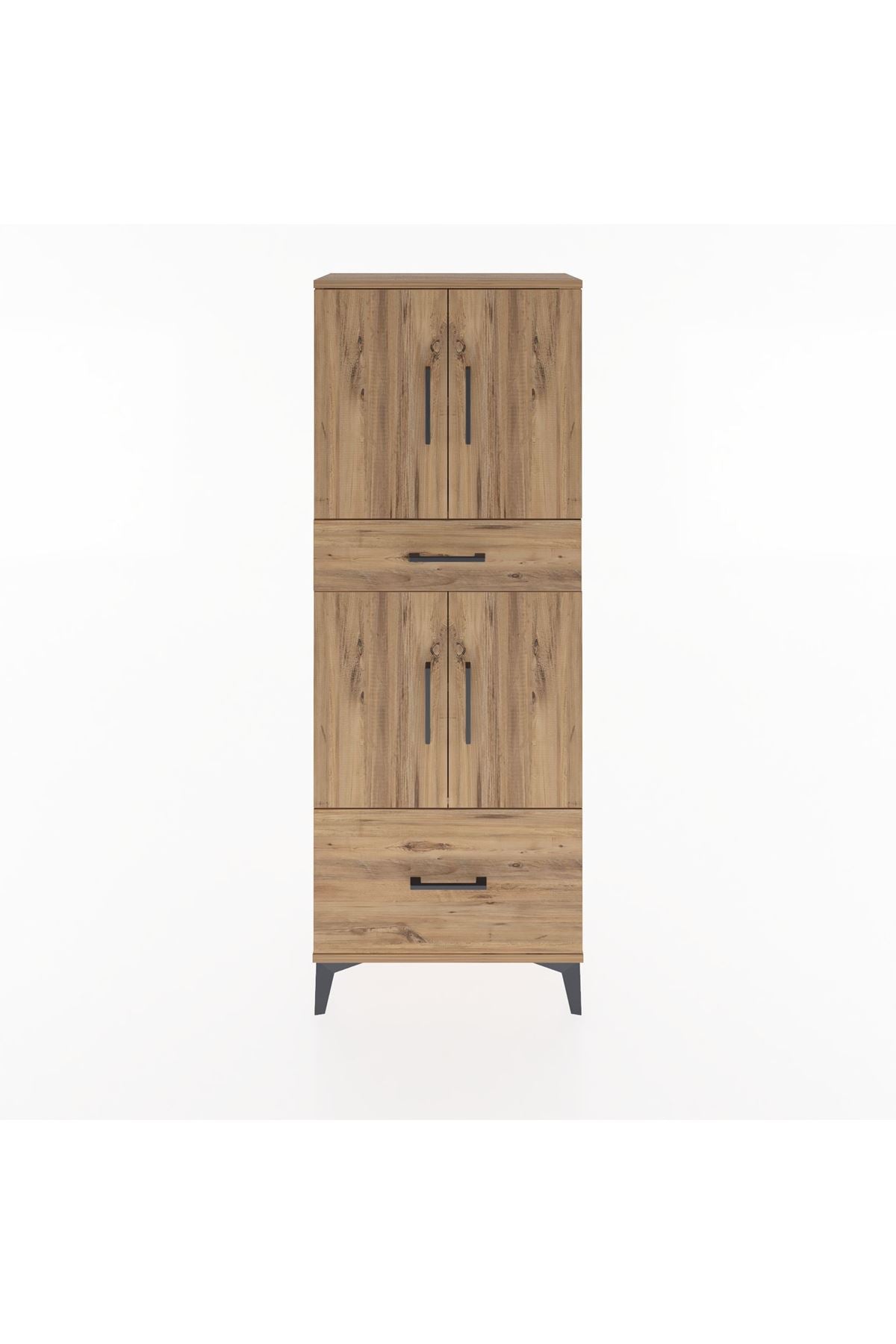 Arges Dolap 4 Raflı 2 Çekmeceli 4 Kapaklı 60x30x163 - S20M015V9A