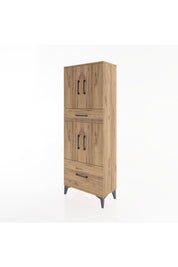 Arges Dolap 4 Raflı 2 Çekmeceli 4 Kapaklı 60x30x163 - S20M015V9A