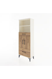 Arges Dolap 4 Raflı 2 Çekmeceli 2 Kapaklı 60x30x163 - S20M016V3A