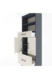 Arges Dolap 4 Raflı 2 Çekmeceli 2 Kapaklı 60x30x163 - S20M016V4A