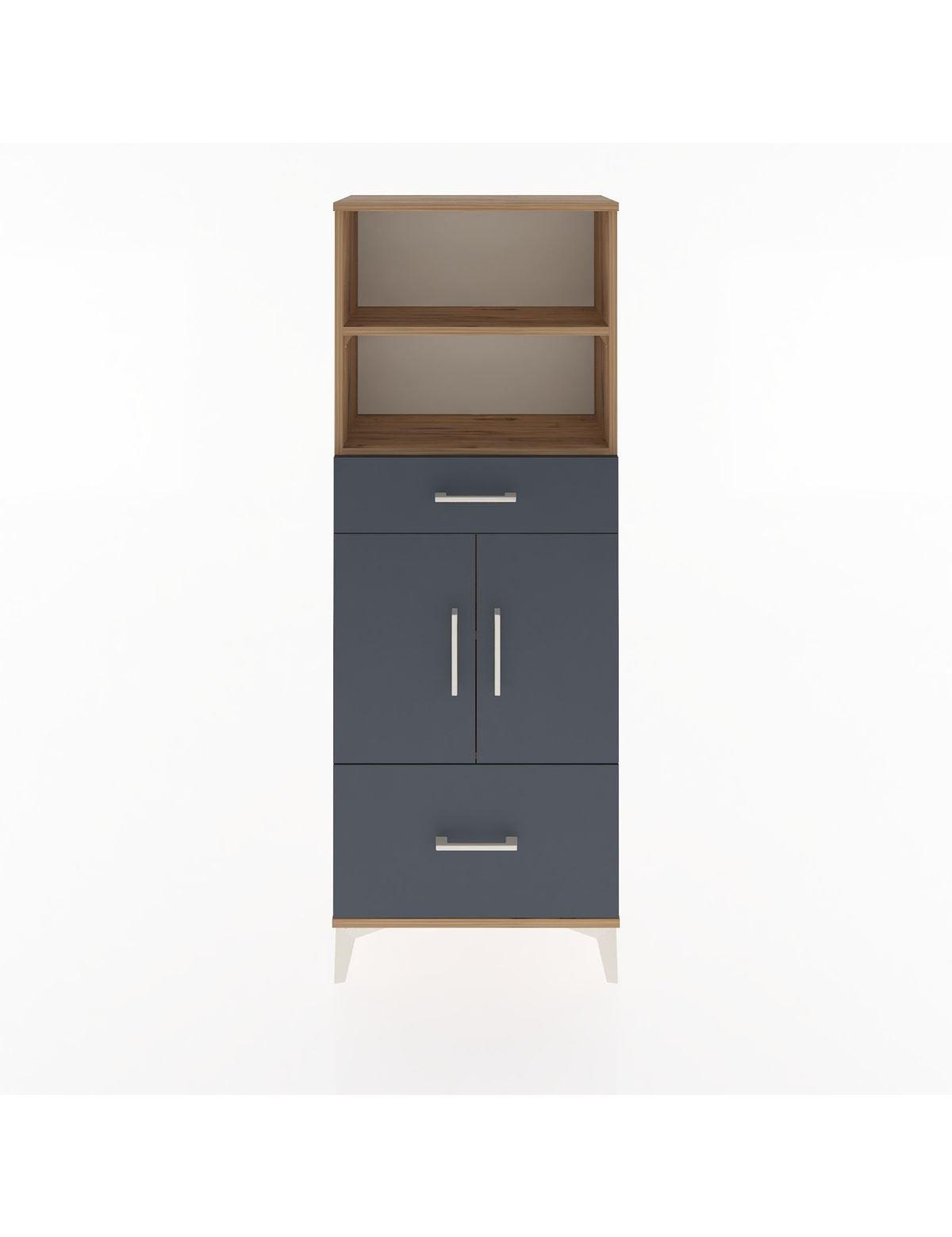 Arges Dolap 4 Raflı 2 Çekmeceli 2 Kapaklı 60x30x163 - S20M016V8A