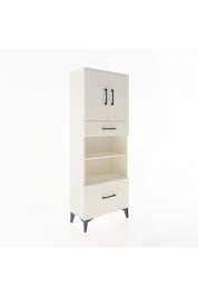 Arges Dolap 4 Raflı 2 Çekmeceli 2 Kapaklı 60x30x163 - S20M017V1A