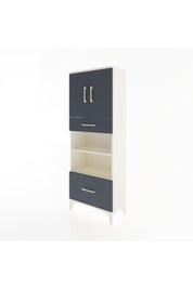 Arges Dolap 4 Raflı 2 Çekmeceli 2 Kapaklı 60x30x163 - S20M017V2A