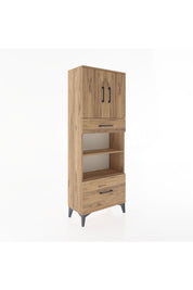 Arges Dolap 4 Raflı 2 Çekmeceli 2 Kapaklı 60x30x163 - S20M017V9A