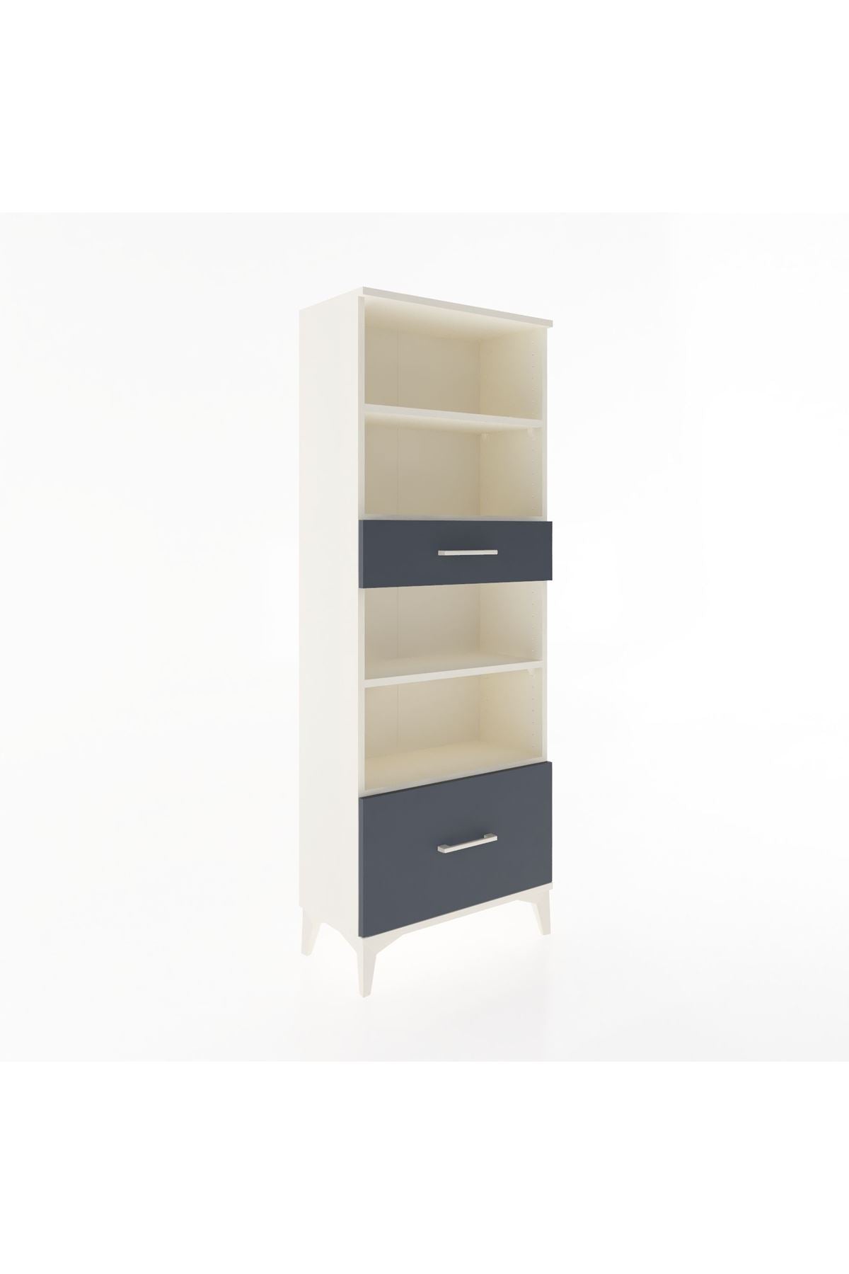 Arges Dolap 4 Raflı 2 Çekmeceli 60x30x163 - S20M018V2A