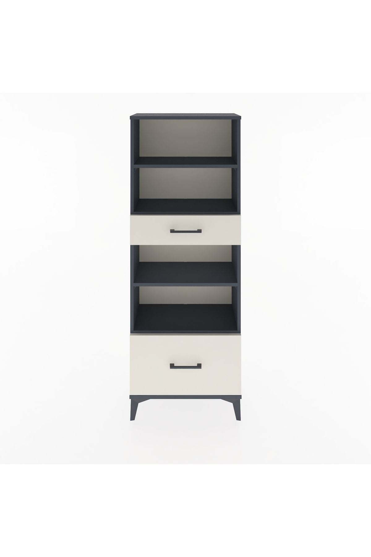 Arges Dolap 4 Raflı 2 Çekmeceli 60x30x163 - S20M018V4A