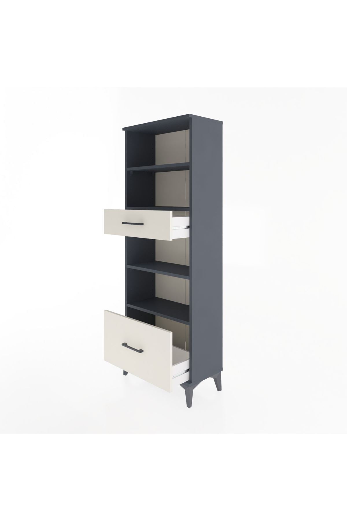Arges Dolap 4 Raflı 2 Çekmeceli 60x30x163 - S20M018V4A
