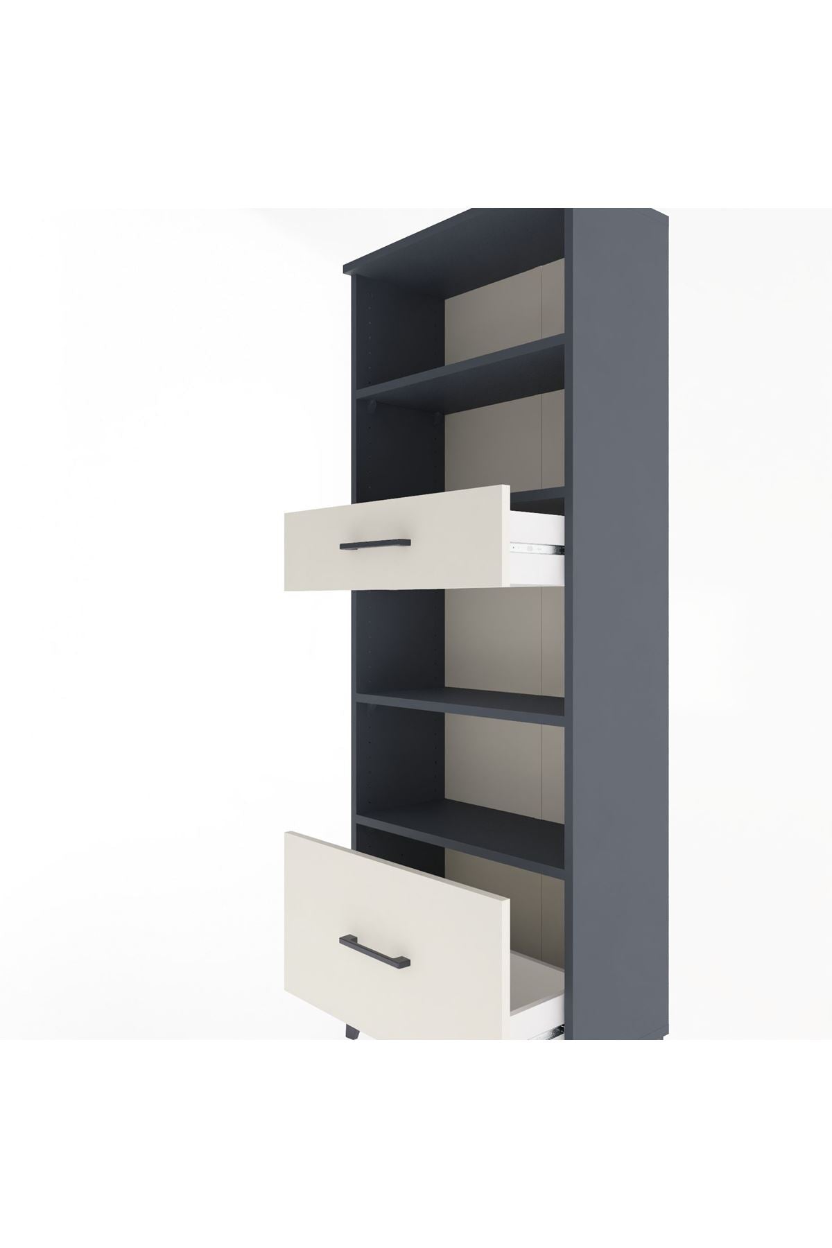Arges Dolap 4 Raflı 2 Çekmeceli 60x30x163 - S20M018V4A