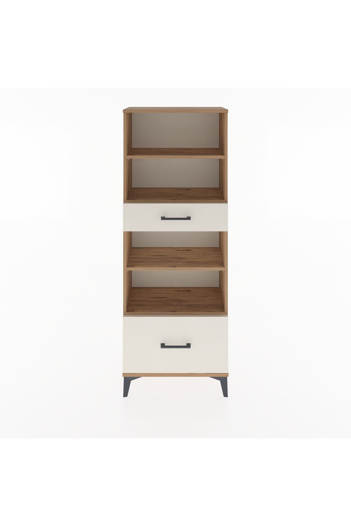 Arges Dolap 4 Raflı 2 Çekmeceli 60x30x163 - S20M018V7A