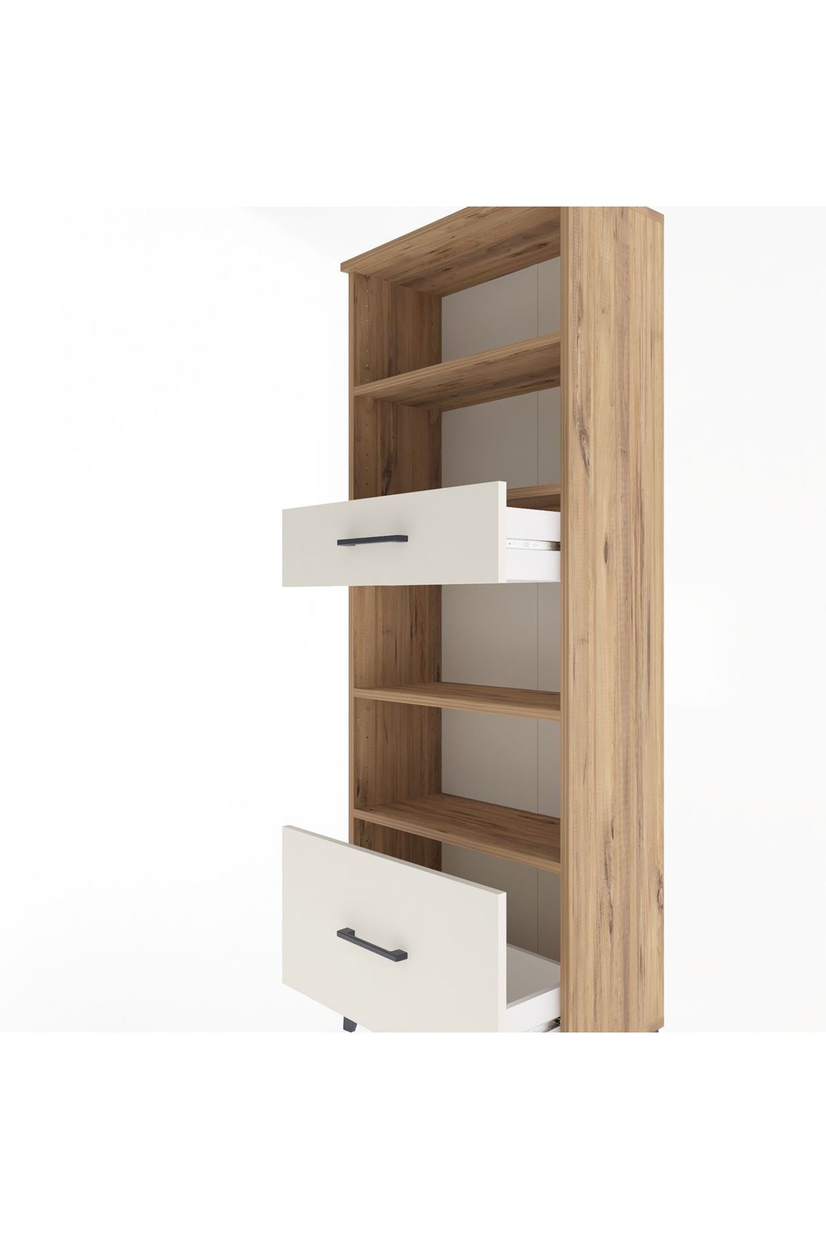Arges Dolap 4 Raflı 2 Çekmeceli 60x30x163 - S20M018V7A