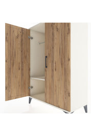 Hyperion Dolap Tek Raflı 2 Kapaklı Tek Askılı 88x44x134 - S51M112V3B