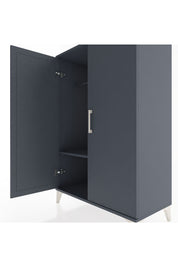 Hyperion Dolap Tek Raflı 2 Kapaklı Tek Askılı 88x44x134 - S51M112V5B