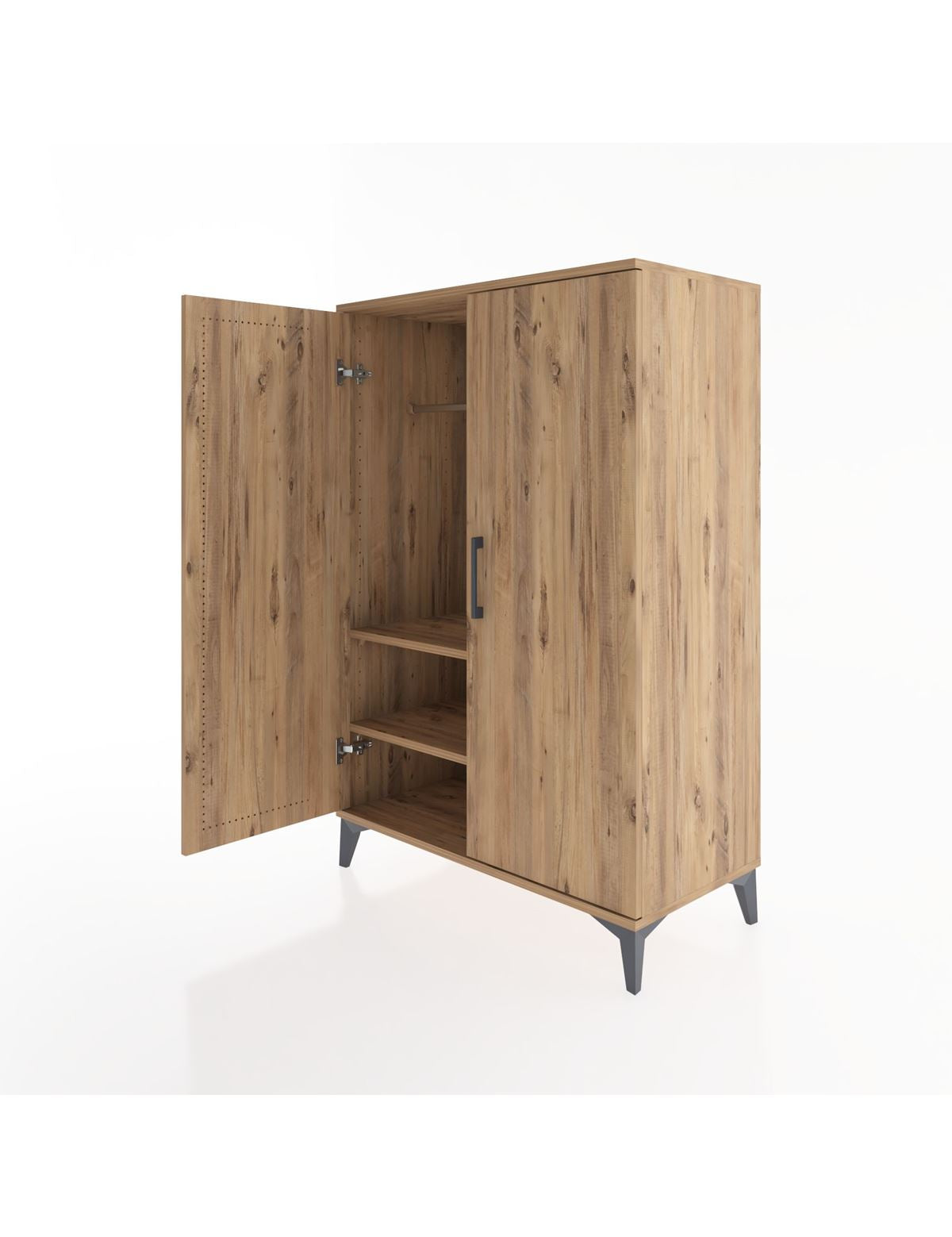 Hyperion Dolap 2 Raflı 2 Kapaklı Tek Askılı 88x44x134 - S51M113V9B